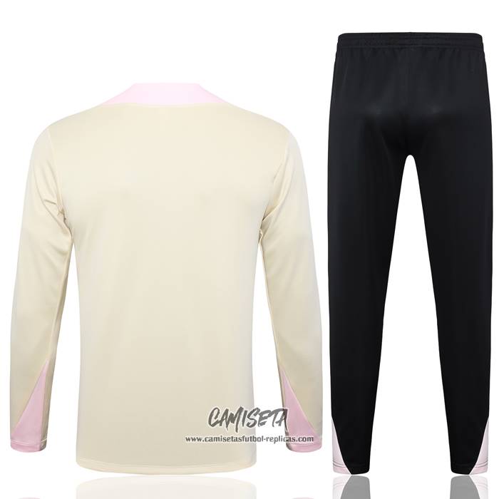 Chandal de Sudadera del Paris Saint-Germain Jordan 2024-2025 Nino Amarillo